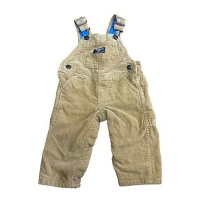 Oshkosh Vestback Baby Boys Toddler Brown Courdory Overalls 6 months Winter Lined